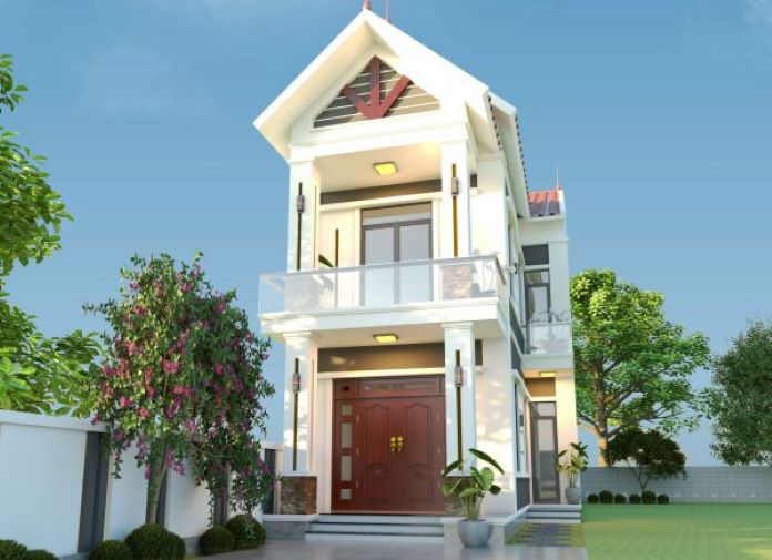 Phối cảnh mẫu nhà 500 triệu mặt tiền 6m
