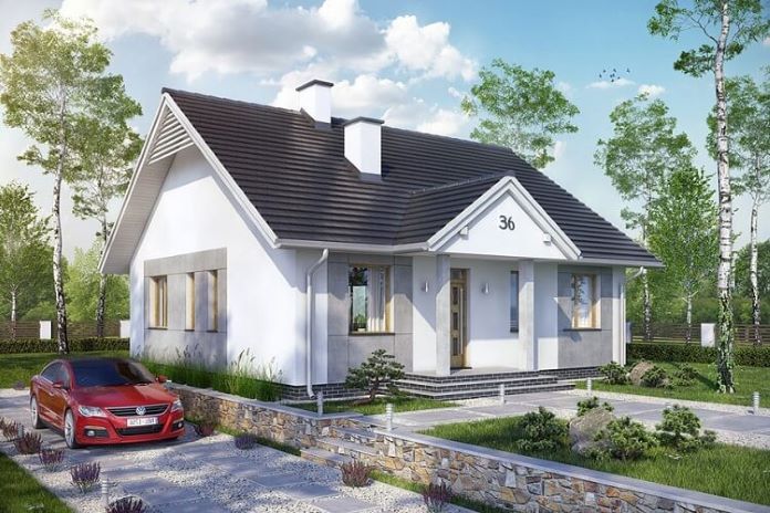 Phối cảnh mẫu nhà 500 triệu đẹp chuẩn phong cách Châu Âu