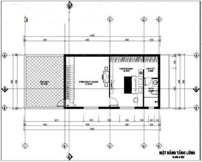 Thiết kế mặt bằng tầng lửng
