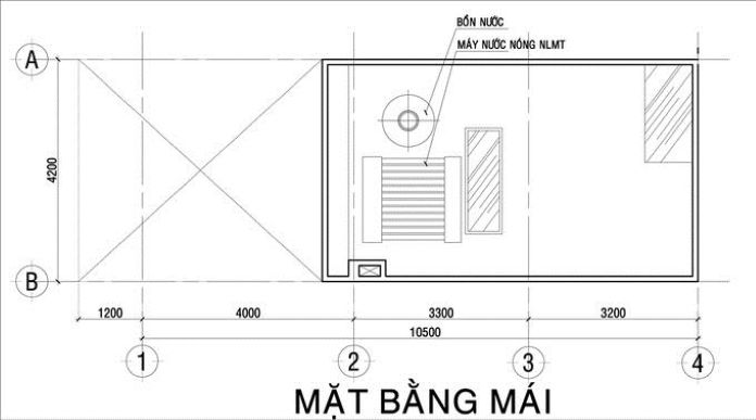 
Không gian mặt bằng tầng mái
