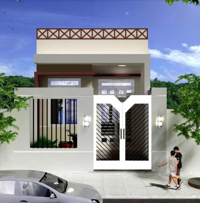 Mẫu nhà ống 1 tầng có gác lửng đẹp hiện đại