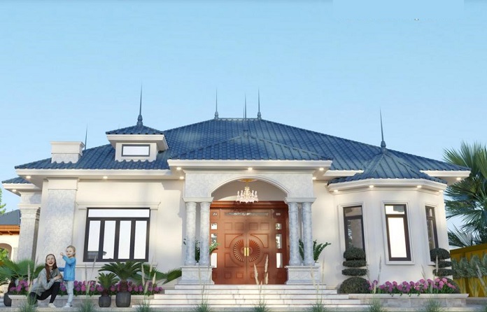 
Mẫu nhà cấp 4 tân cổ điển 3 phòng ngủ sang trọng
