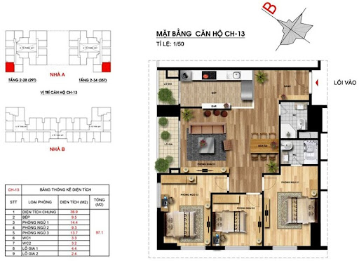 
Hình ảnh mặt bằng bên trong dự án Imperia Garden
