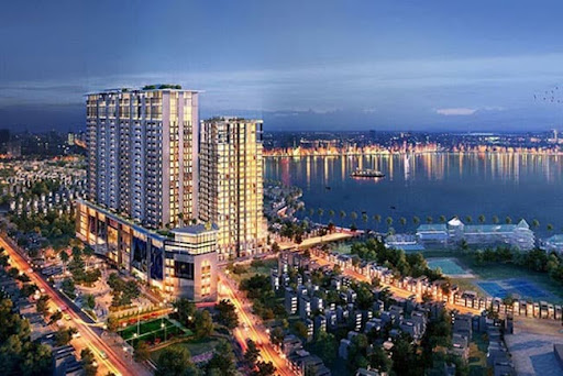 
Hình chụp dự án Sun Grand City khi về đêm
