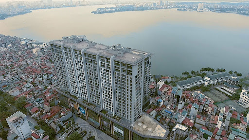 
Hình chụp thực tế chung cư Sun Grand City từ trên cao
