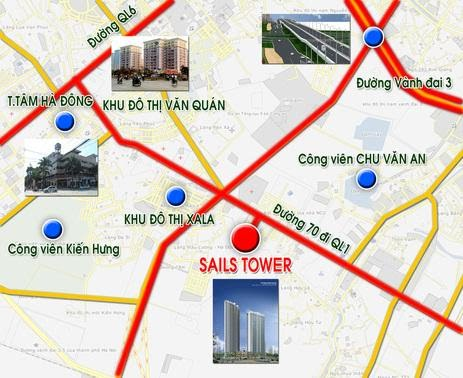 
Khu đô thị nằm ngay trung tâm Hà Đông
