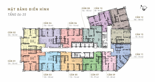 
Mặt bằng tổng thể của dự án
