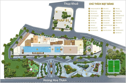 
Mặt bằng tổng thể của dự án Sun Grand City
