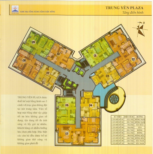 
Mặt bằng tổng thể tòa nhà
