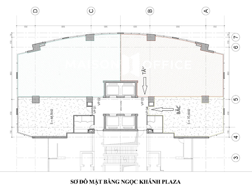 Mỗi tầng văn phòng được phân bố diện tích linh hoạt, thiết kế mở thông minh tạo không gian làm việc thông thoáng, chuyên nghiệp