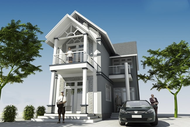 Ngôi nhà trở nên rất sang trọng với kiểu thiết kế này