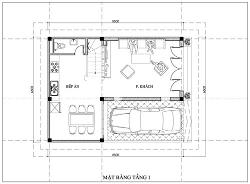 Mặt bằng tầng 1
