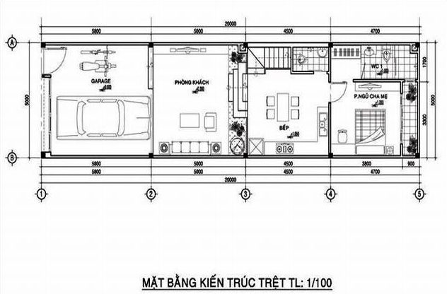 Nặt bằng tầng 1