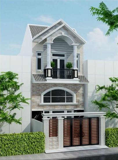 
Mẫu nhà ống mái Thái mặt tiền 5m
