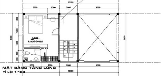 
Mặt bằng tầng lửng
