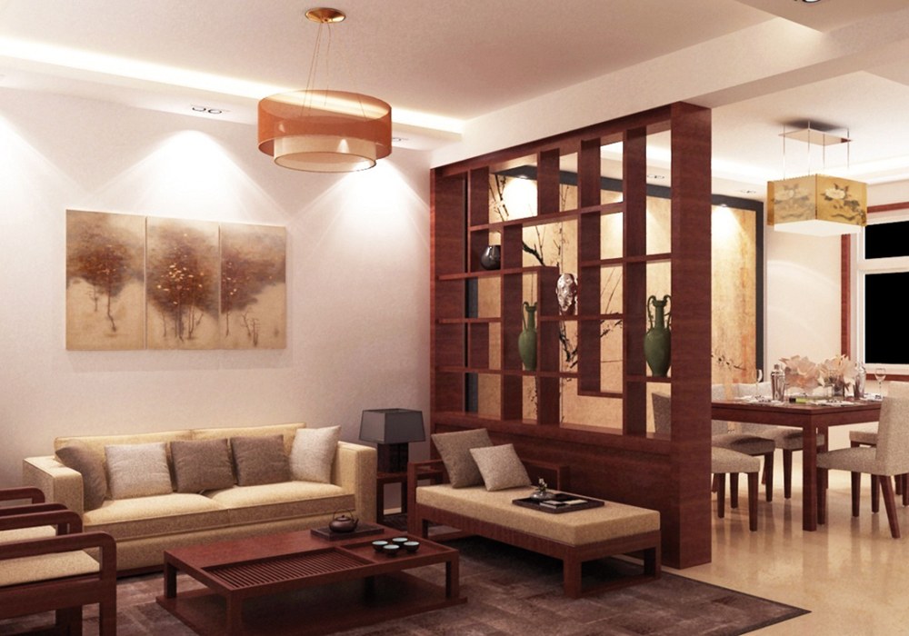 
Vách ngăn gian với nhiều công năng sử dụng
