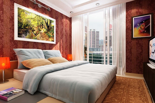 
Phòng ngủ được thiết kế đẹp và sang trọng
