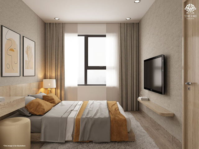 
Nội thất phòng ngủ lớn căn 3PN
