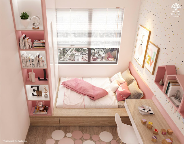 
Nội thất phòng ngủ nhỏ căn 3 PN
