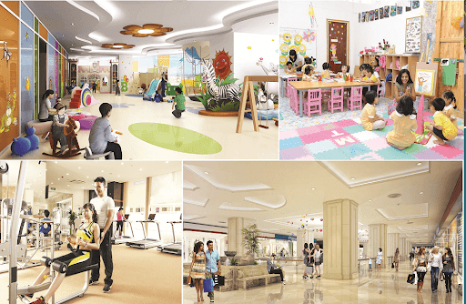 Thiết kế của dự án đẹp và khoáng đạt, thừa hưởng toàn bộ tiện ích hiện đại và phòng đọc sách, phòng thể thao, phòng đọc sách, khu vui chơi giải trí