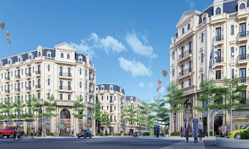 
Thiết kế mặt bằng khu vực shophouse
