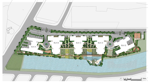 
Thiết kế mặt bằng tổng thể của dự án Mulberry Lane
