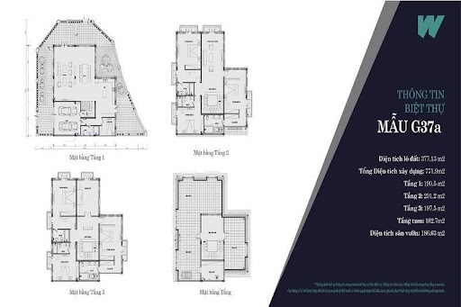 
Thiết kế mẫu 1 biệt thự Will State khu B Dương Nội – Nam Cường
