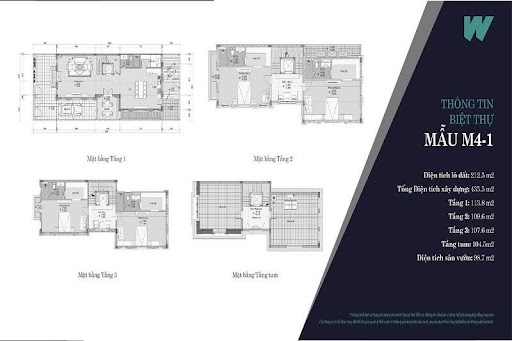 
Thiết kế mẫu 3 biệt thự Will State khu B Dương Nội – Nam Cường
