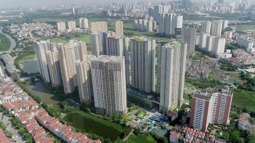 Toàn bộ dự án Seasons Avenue khi chụp trên cao