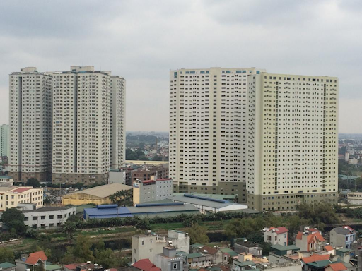 
Toàn cảnh khu chung cư sông Nhuệ Hà Đông
