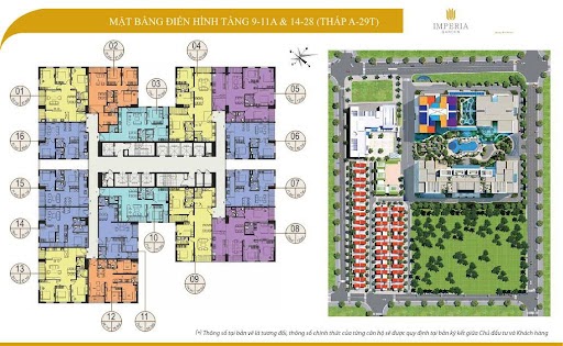 
Tổng thể mặt bằng dự án Imperia Garden
