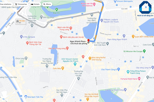 Vị trí dự án Ngọc Khánh Plaza
