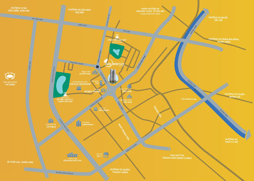 Vị trí trung tâm của nhiều tuyến đường