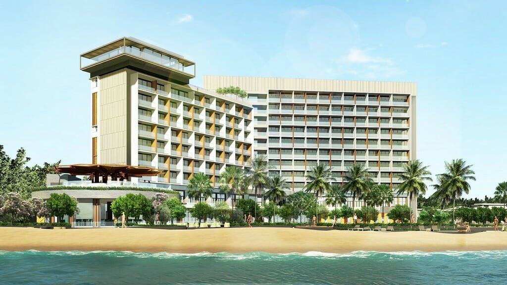 
Tòa cao tầng khách sạn Dhawa Hotel Hồ Tràm
