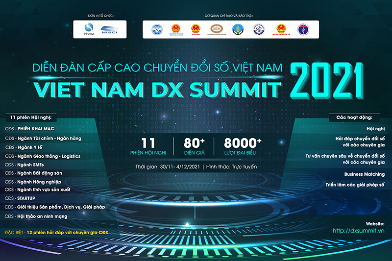  Diễn đàn cấp cao Chuyển đổi số Việt Nam 2021 (Vietnam DX Summit 2021) với chủ đề “Tăng tốc chuyển đổi số hướng tới một Việt Nam số”.