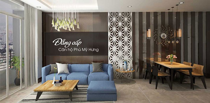 
Mẫu phòng khách số 1 căn hộ dự án Viva Plaza
