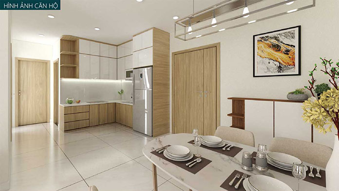 
Nhà bếp căn hộ dự án Viva Plaza
