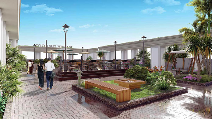 
Hệ thống cafe sân thượng không gian mở tại dự án Viva Plaza
