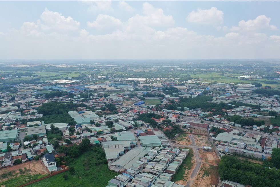 
1 góc dự án Hoàng Tiến Central đang trong giai đoạn phân lô được chụp từ xa
