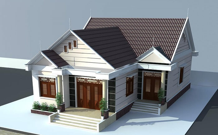 
Công trình nhà mái Thái nguyên bản gốc bề thế và vững chãi

