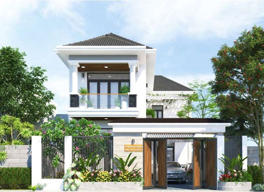 



Bề thế với công trình nhà vườn mái Nhật 2 tầng

