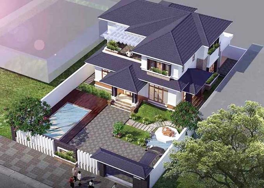 



Nhà vườn mái Nhật 2 tầng được dựng nên trên khu đất rộng

