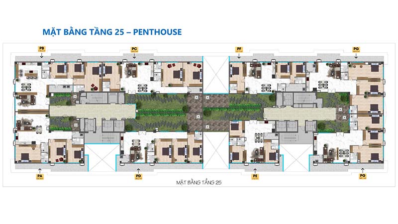  Tầng 25 Tam Đức Plaza với thiết kế chi tiết tham khảo