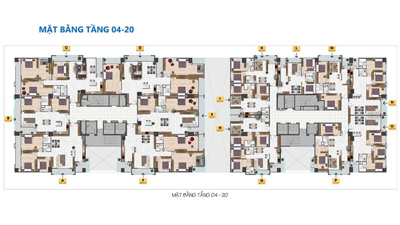  Tầng 4 - 20 Tam Đức Plaza với thiết kế chi tiết tham khảo