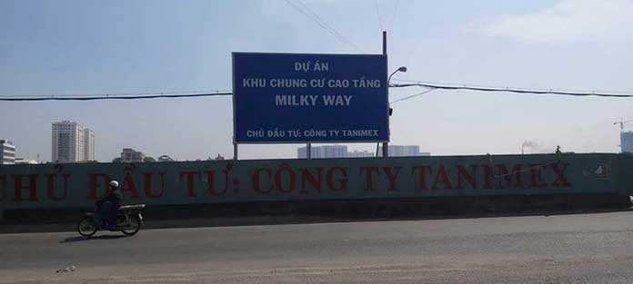 
Dự án căn hộ Milky Way đang được tiến hành thi công xây dựng
