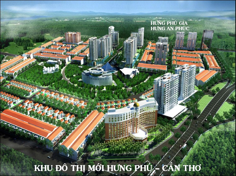 
Phối cảnh khu đô thị mới Hưng Phú - Cần Thơ
