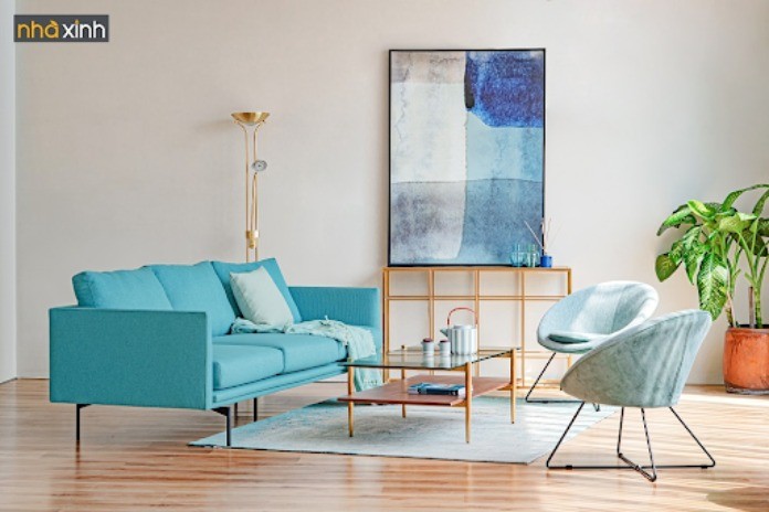 
Sofa vải xanh - Lựa chọn tươi mát cho phòng khách
