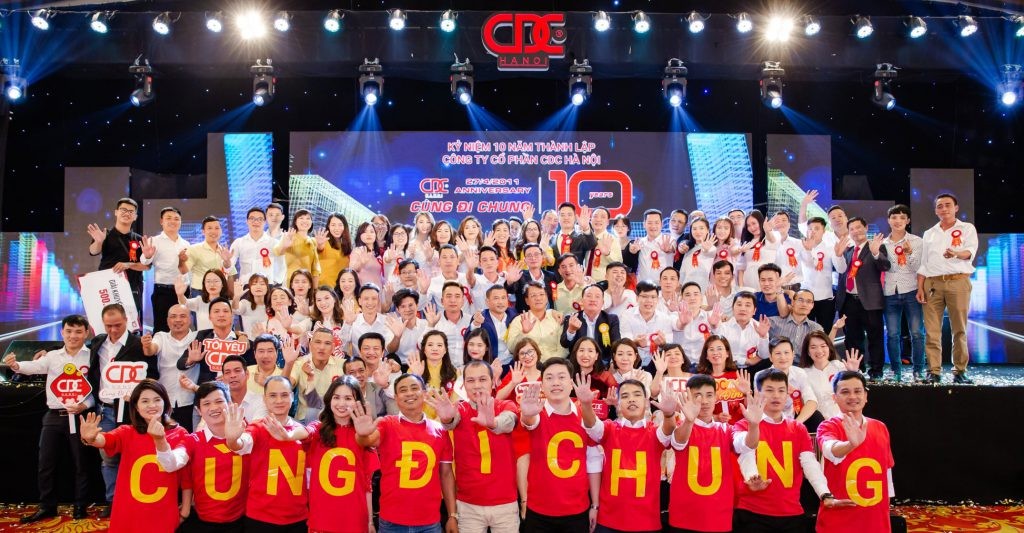 
Công ty cổ phần CDC Hà Nội vói slogan "Cùng đi chung"
