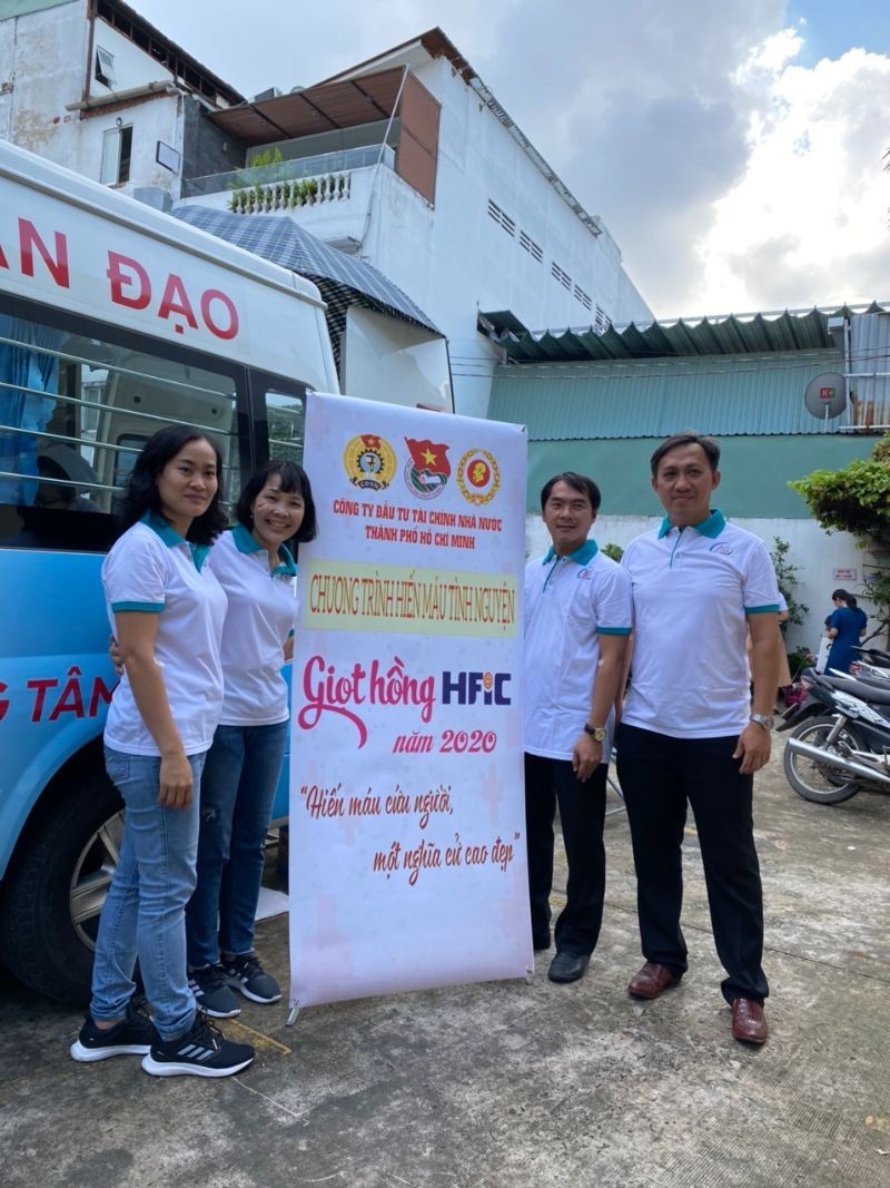 Đoàn viên của TDH tham gia hiến máu giọt máu “Giọt Hồng HFIC” 