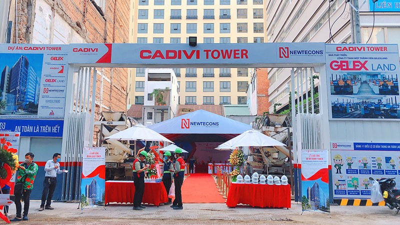 
Cadivi Tower trong quá trình xây dựng
